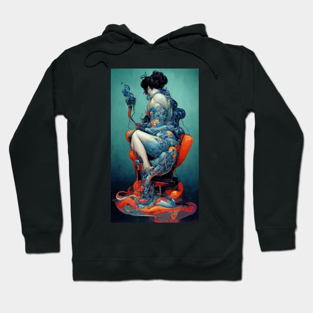 Future Human - 097 - Tattoo Artist Hoodie by Sticky Fingers